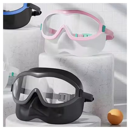 Trade Shop - Maschera Occhialini Da Nuoto Con Copertura Per Naso 16x6cm Attrezzatura Immersioni 618448 -