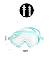 Trade Shop - Maschera Occhialini Tappi Nuoto Mare Spiaggia Estate 16x10cm Vari Colori 605423 -