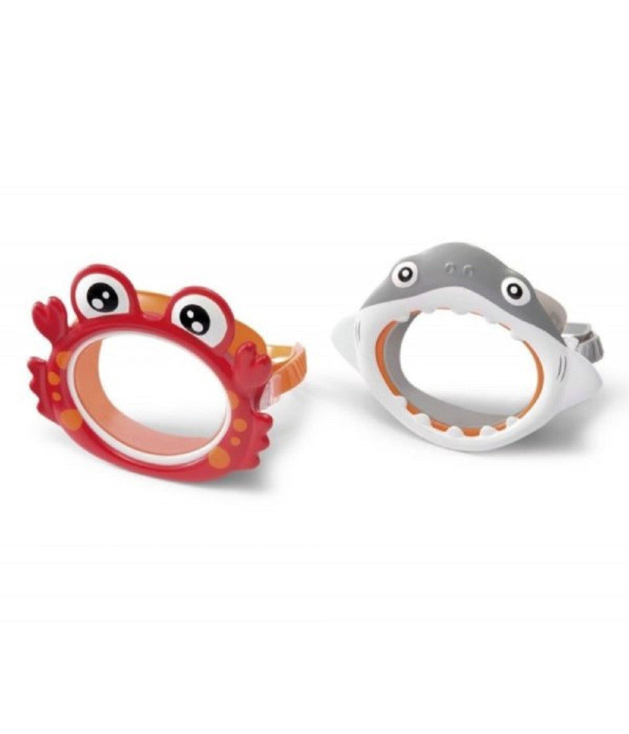 Maschera Per Bambini A Forma Animali Squaletto Granchio Immersioni Piscina 55915         