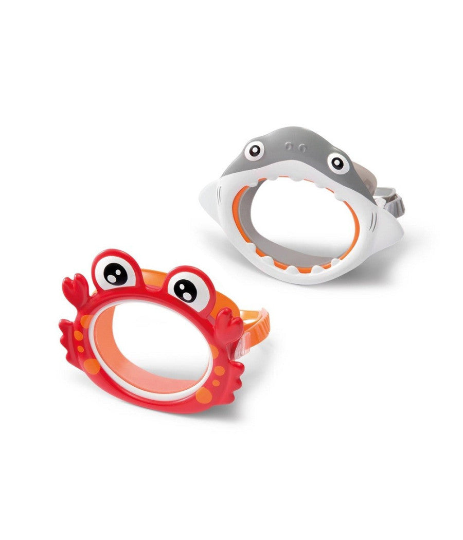 Maschera Per Bambini A Forma Animali Squaletto Granchio Immersioni Piscina 55915         