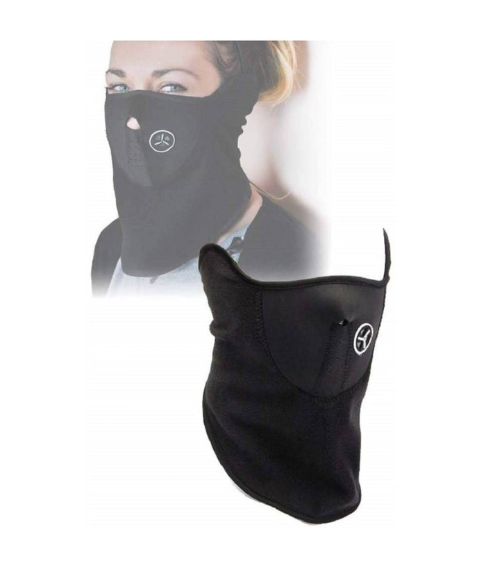 Maschera Protezione Viso Collo Sport Ws1329 Scaldacollo Chiusura Strappo Antivento         