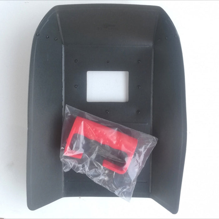 Maschera schermo in fibra per saldatore completa di vetro trasparente e scuro