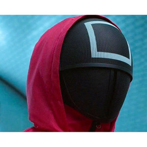 Trade Shop - Maschera Squid Game Serie Tv Costume Originale Gioco Del Calamaro Cosplay -   -quadrato    -