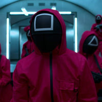 Trade Shop - Maschera Squid Game Serie Tv Costume Originale Gioco Del Calamaro Cosplay -   -quadrato    -