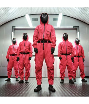 Maschera Squid Game Serie Tv Costume Originale Gioco Del Calamaro Cosplay         