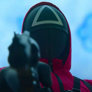 Trade Shop - Maschera Squid Game Serie Tv Costume Originale Gioco Del Calamaro Cosplay -   -triangolo    -