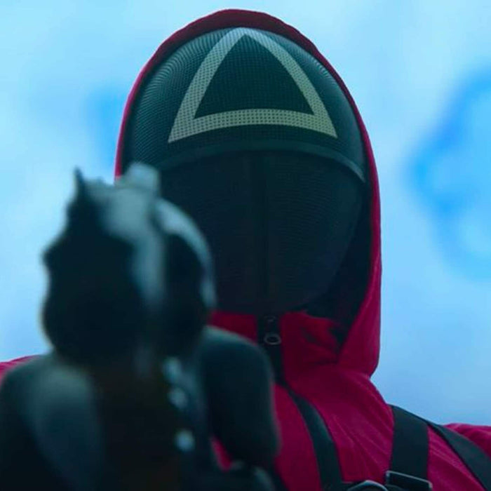 Trade Shop - Maschera Squid Game Serie Tv Costume Originale Gioco Del Calamaro Cosplay -   -triangolo    -