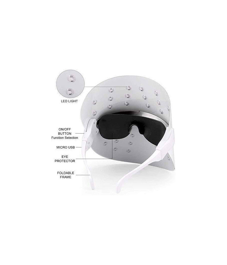 Maschera Viso Fototerapia Spettro Bellezza Acne Pelle Anti Rughe Radiofrequenza         