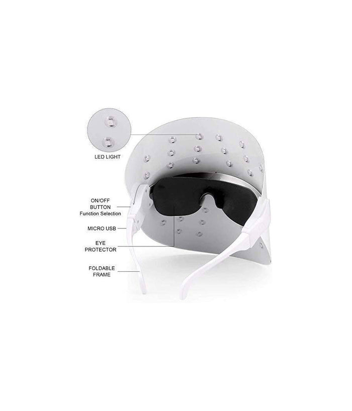 Maschera Viso Fototerapia Spettro Bellezza Acne Pelle Anti Rughe Radiofrequenza         