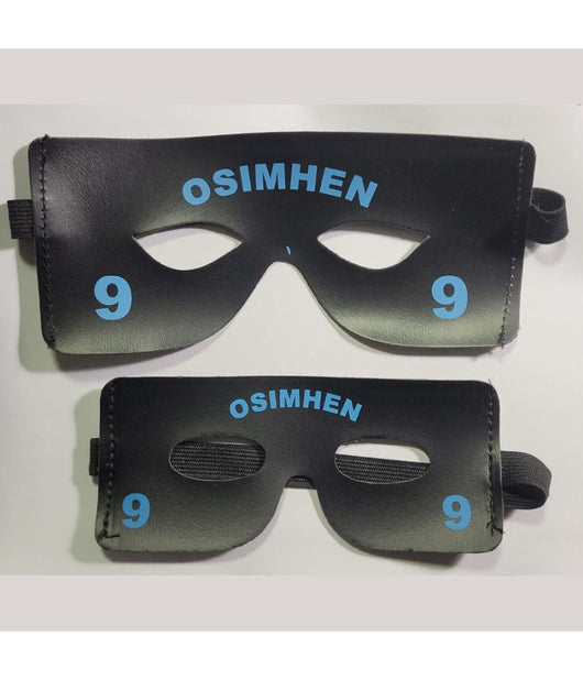 Mascherina Nera Osimhen Calcio Napoli Fan Tifosi Bambini Ragazzi Festa Scudetto         