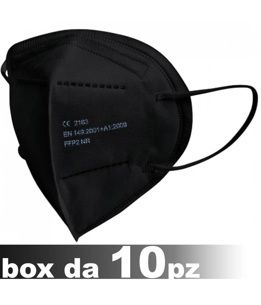 Mascherine Protettive Ffp2 Certificata Ce Inail Senza Valvola Mascherina Nere         