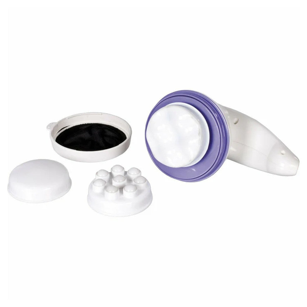 Trade Shop - Massaggiatore Anti Cellulite 25 W Con 3 Testine Differenti Per Braccia Collo Pancia -