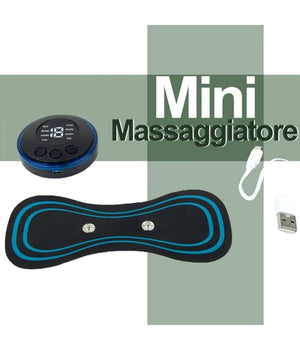 Massaggiatore Cervicale Elettrostimolatore Mini Portatile Massaggio Collo         
