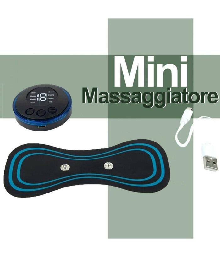 Massaggiatore Cervicale Elettrostimolatore Mini Portatile Massaggio Collo         