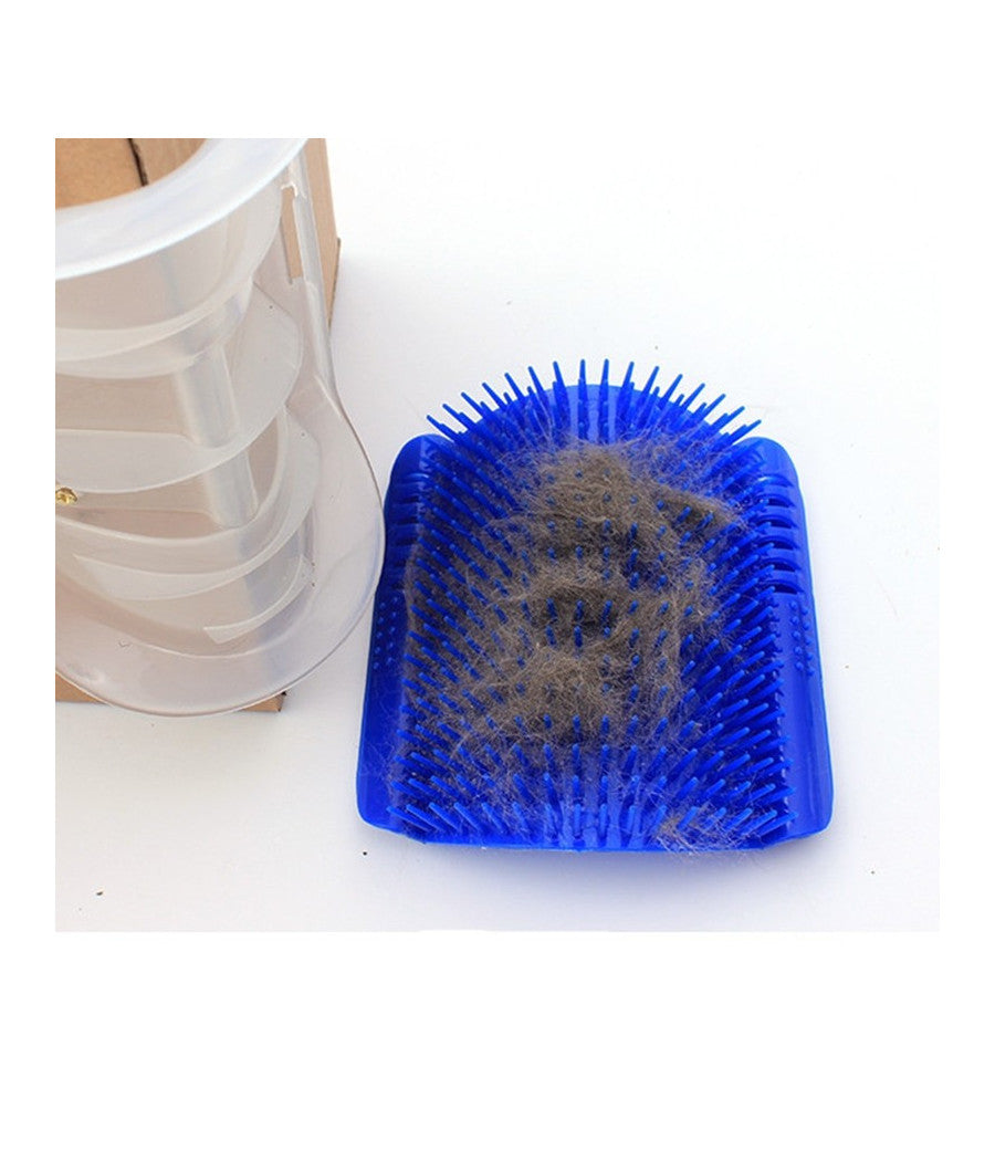 Massaggiatore Da Parete Spazzola Cardatore Peli Corti Lunghi Guanto Per Cane Gatto         