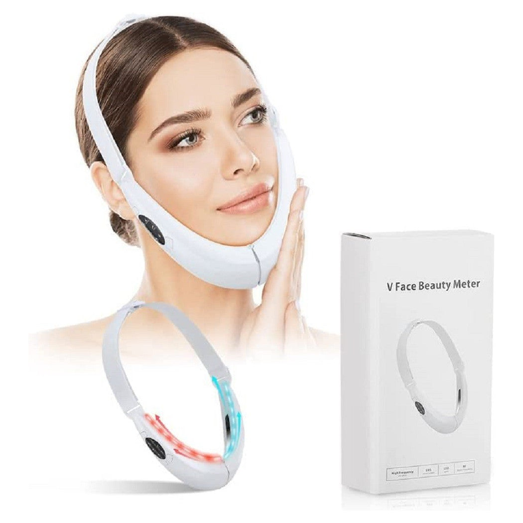 Trade Shop - Massaggiatore Elettrico Facciale Microcorrente Rassodante Riduzione Doppio Mento -