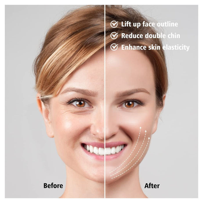 Trade Shop - Massaggiatore Elettrico Facciale Microcorrente Rassodante Riduzione Doppio Mento -