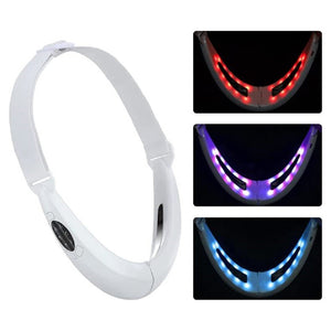 Trade Shop - Massaggiatore Elettrico Facciale Microcorrente Rassodante Riduzione Doppio Mento -