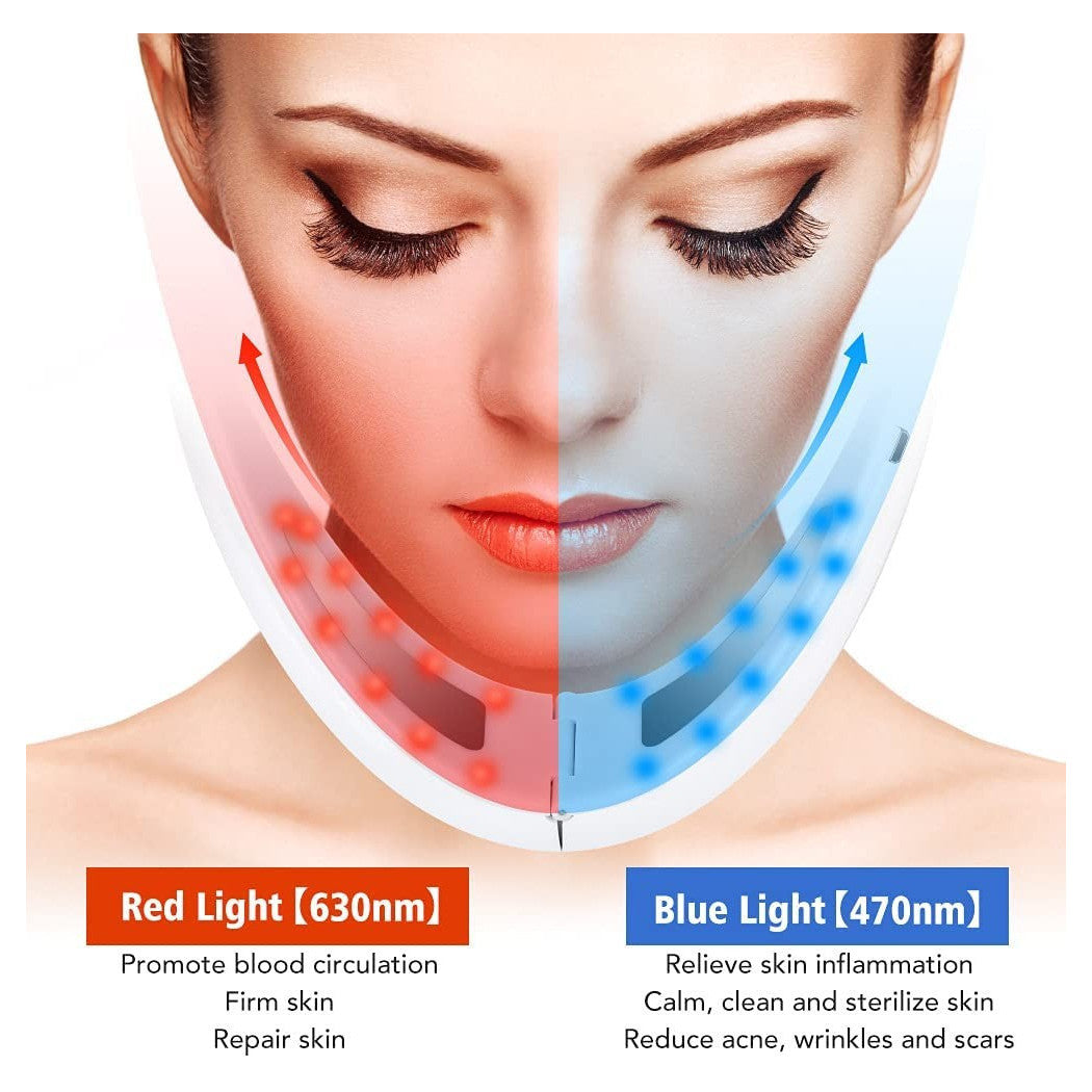 Trade Shop - Massaggiatore Elettrico Facciale Microcorrente Rassodante Riduzione Doppio Mento -