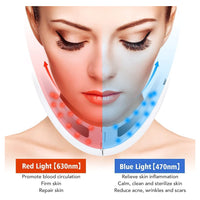 Trade Shop - Massaggiatore Elettrico Facciale Microcorrente Rassodante Riduzione Doppio Mento -