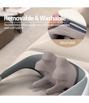 Massaggiatore Per Collo Schiena Spalle Gambe Calore Massaggiante Ricaricabile 5d         