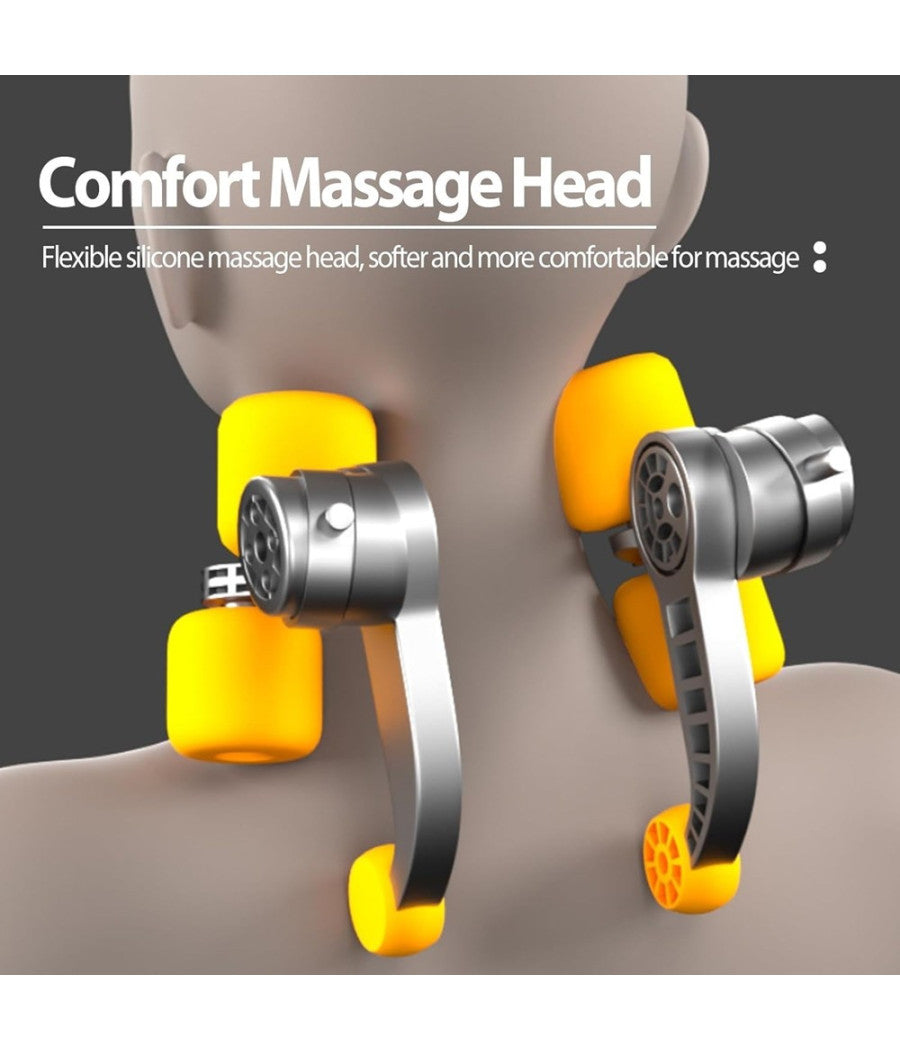 Massaggiatore Per Collo Schiena Spalle Gambe Calore Massaggiante Ricaricabile 5d         