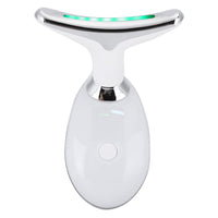 Trade Shop - Massaggiatore Viso Collo Fronte Dispositivo Facciale Ricaricabile 3 Modalità Usb         