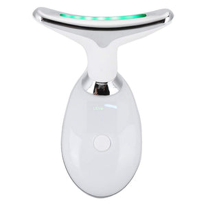 Trade Shop - Massaggiatore Viso Collo Fronte Dispositivo Facciale Ricaricabile 3 Modalità Usb         