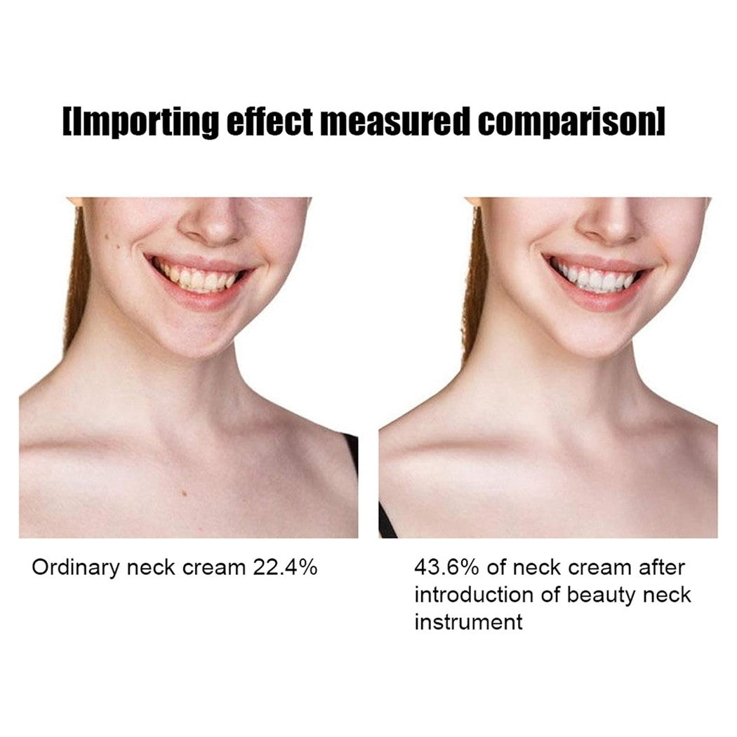 Trade Shop - Massaggiatore Viso Collo Fronte Dispositivo Facciale Ricaricabile 3 Modalità Usb         