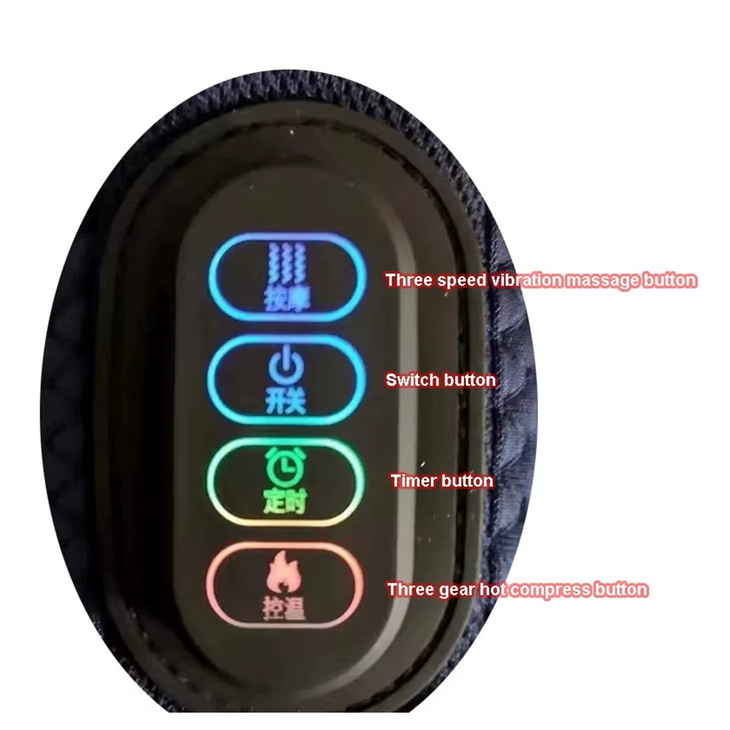 Trade Shop - Massaggiatore Wireless Riscaldante Per Schiena Spalle 3 Livelli Sollievo Dolore         