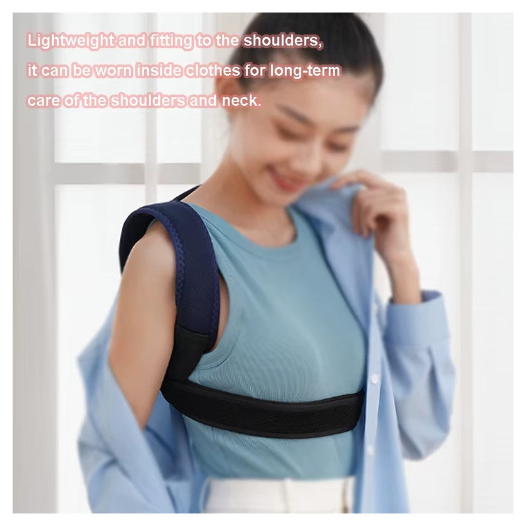 Trade Shop - Massaggiatore Wireless Riscaldante Per Schiena Spalle 3 Livelli Sollievo Dolore         