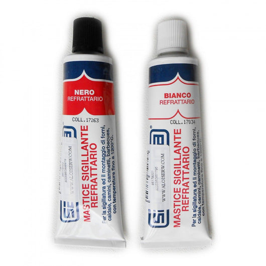 Mastice sigillante refrattario 50ml per temperature massime di 1200°c, colori nero