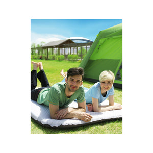 Materasso gonfiabile doppio - Kingcamp - Grigio - Borsa da trasporto inclusa - 198 x 130 cm