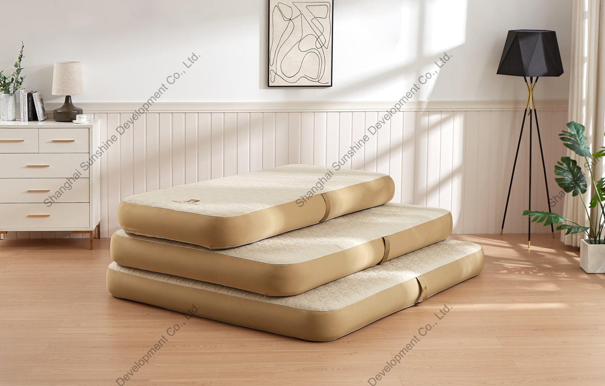 Materasso gonfiabile - RELXTIME - Modèle Single - In Dropstich - 200 x 100 x 20 cm