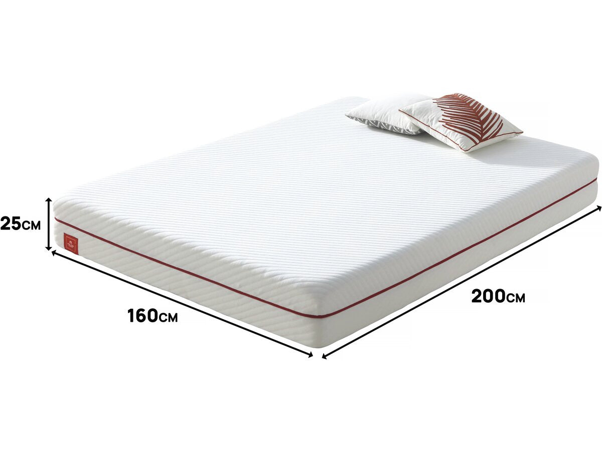 Materasso in memory foam "Sana" – 160 x 200 cm