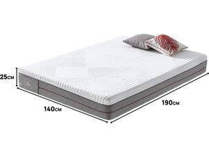 Materasso in memory foam "Houria" – 140 x 190 cm