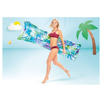 Trade Shop - Materassino Ad Aria Gonfiabile Galleggiante Fantasia Florale Tropicale 183x69cm 019961 -