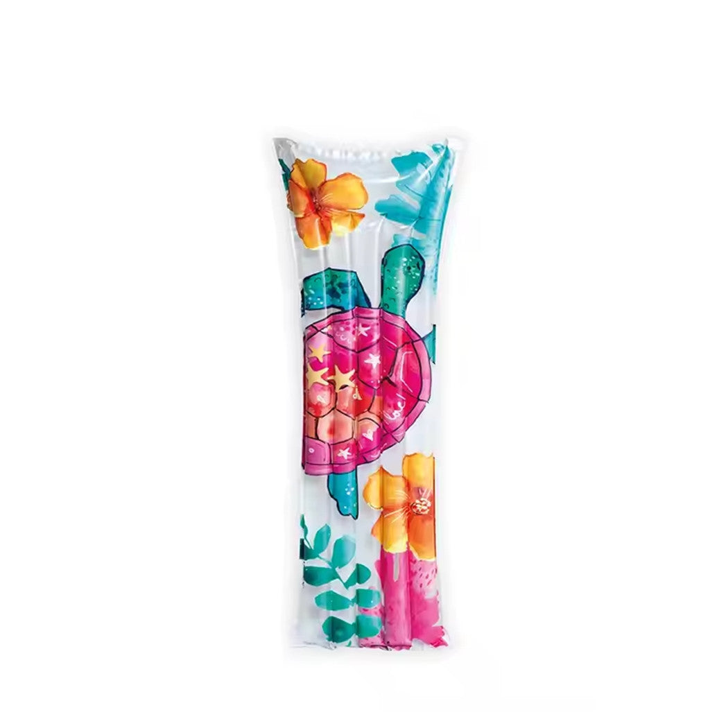 Trade Shop - Materassino Ad Aria Gonfiabile Galleggiante Fantasia Florale Tropicale 183x69cm 019961 -
