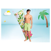 Trade Shop - Materassino Ad Aria Gonfiabile Galleggiante Fantasia Florale Tropicale 183x69cm 019961 -
