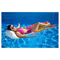 Trade Shop - Materassino Arrotolabile Fashion Rainbow Dreams Arcobaleno Con Cuscino Forma Nuvola 44107 -