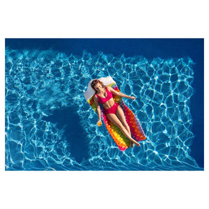 Trade Shop - Materassino Arrotolabile Fashion Rainbow Dreams Arcobaleno Con Cuscino Forma Nuvola 44107 -