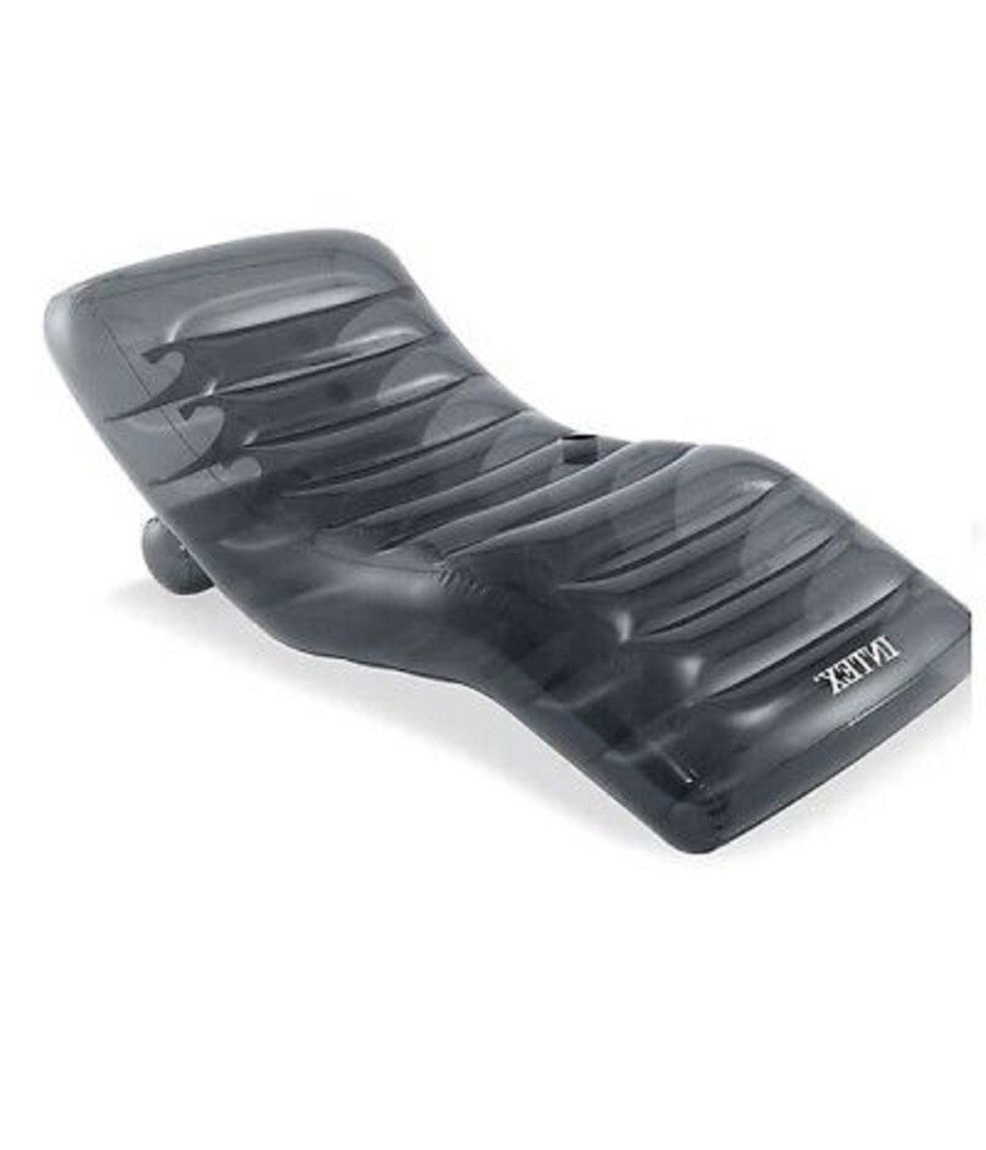 Materassino Cool Grey Lounge Trasparente Gonfiabile 191x99 Cm Portabibite 56875         