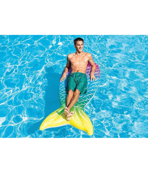 Materassino Design Coda Sirena Multicolor 178x71x18 Cm Gonfiabile Piscina 58788         