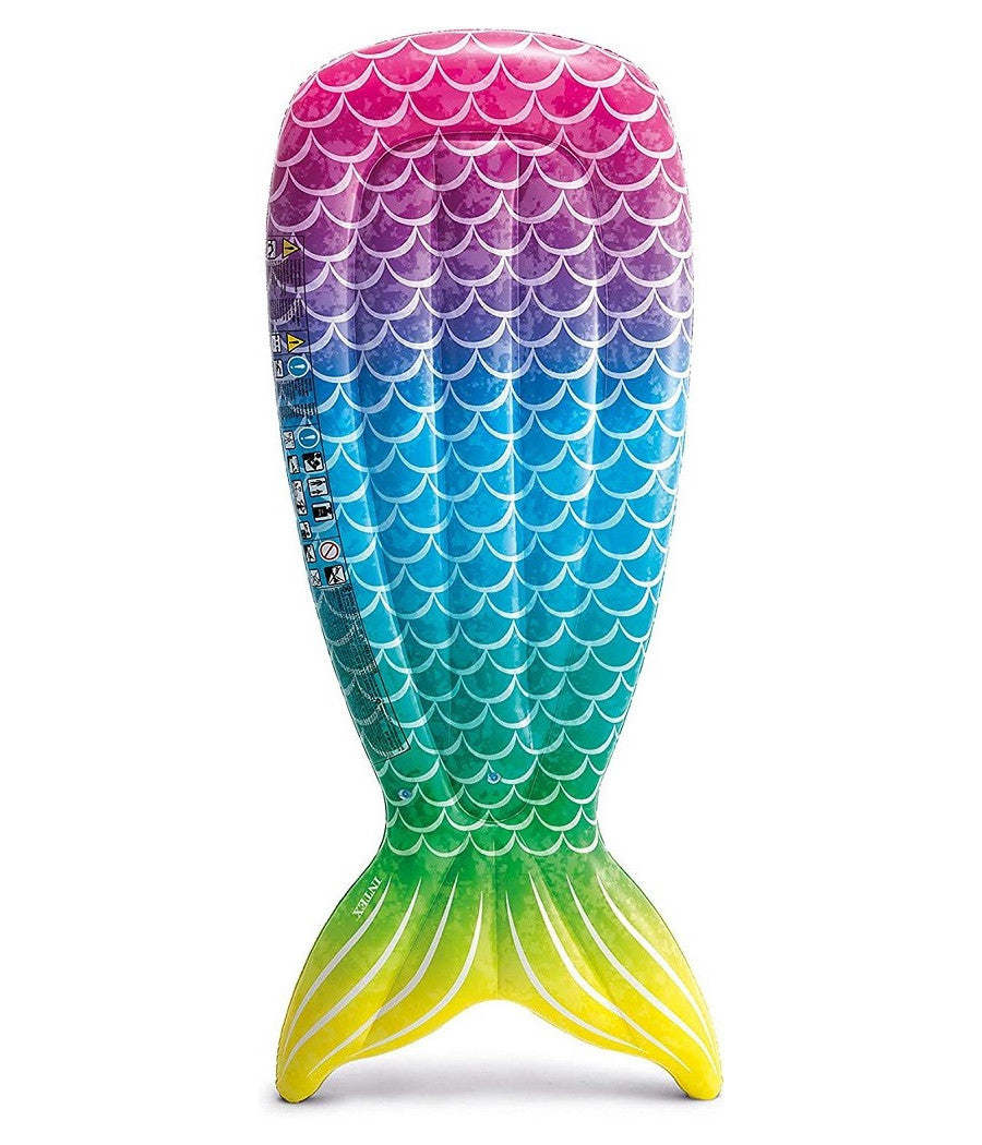 Materassino Design Coda Sirena Multicolor 178x71x18 Cm Gonfiabile Piscina 58788         