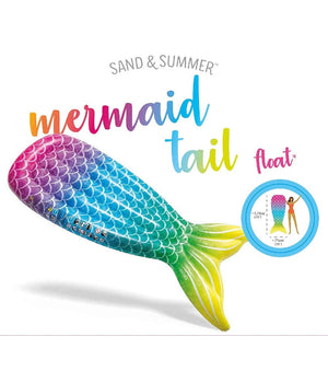 Materassino Design Coda Sirena Multicolor 178x71x18 Cm Gonfiabile Piscina 58788         