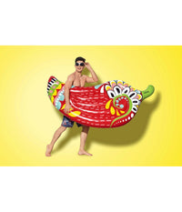 Materassino Fashion Peperoncino Ispirazione Azteca 195x99 Cm Mare Piscina 43490         