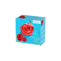 Materassino Forma Rosa Rossa Gonfiabile per Piscina Intex 137x132 cm