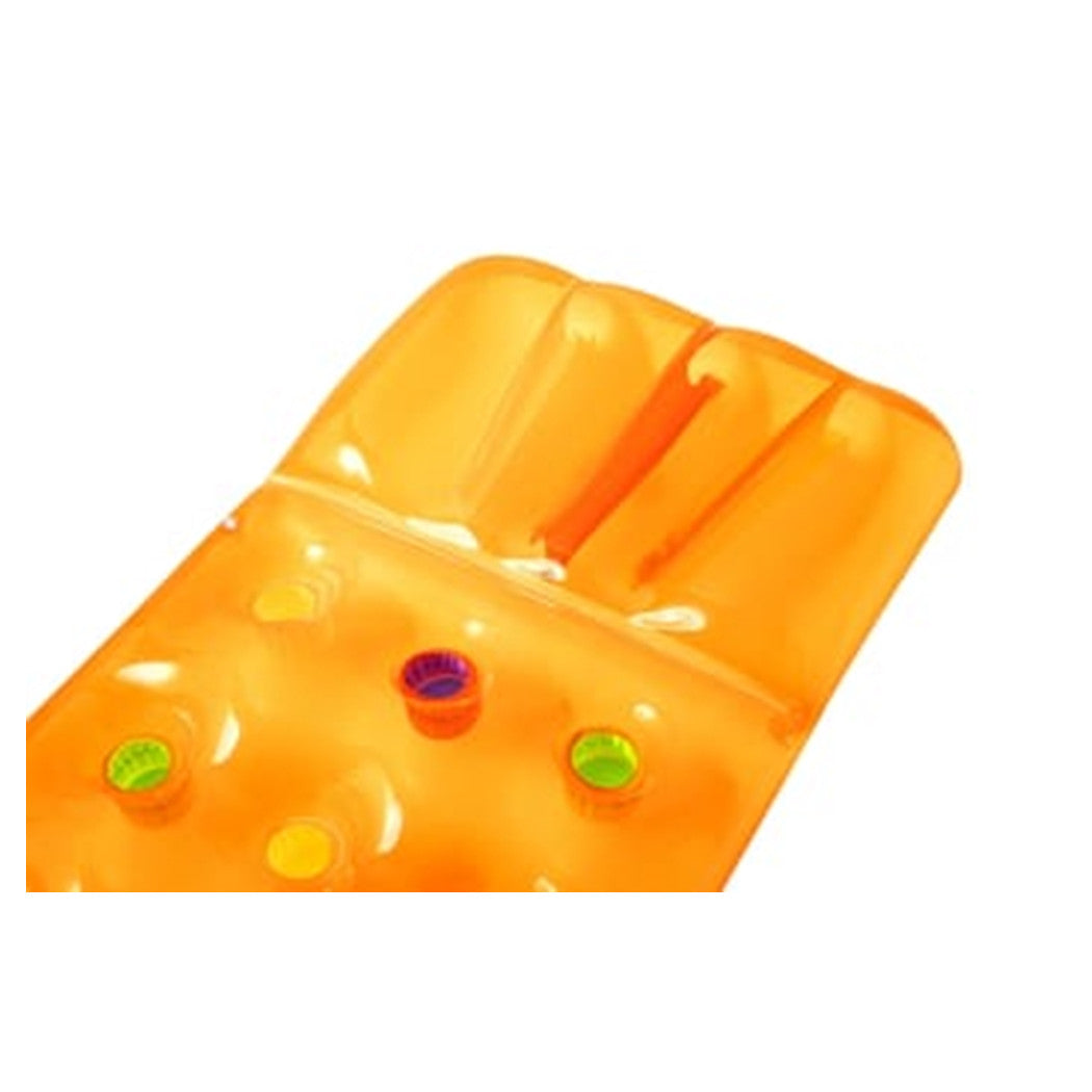 Trade Shop - Materassino Gonfiabile 18 Buchi Fashion Mare Piscina Traparente Colorato 188x71cm 019951 -