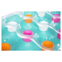 Trade Shop - Materassino Gonfiabile 18 Buchi Fashion Mare Piscina Traparente Colorato 188x71cm 019951 -