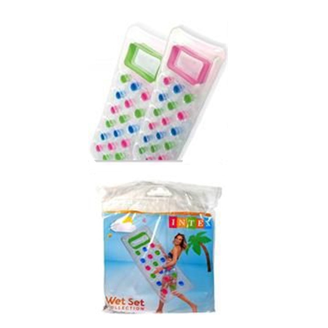 Trade Shop - Materassino Gonfiabile 188x71cm Trasparente Con 18 Fori Materasso Piscina Mare 019966 -